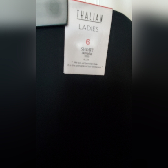 Thalian Ladies Black Pants (Petite) - Picture 3 of 4